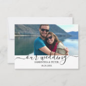 カスタム結婚写モダンリラックス料 出欠カード (正面)