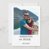 カスタム結婚写モダンリラックス料 招待状 (正面)