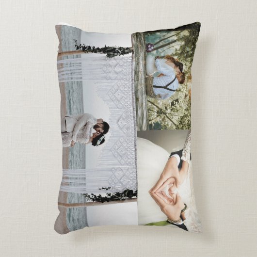 カスタム結婚写真枕、カスタム写真 アクセントクッション (正面(垂直))