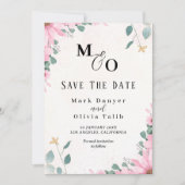 カスタム結婚式のお知らせ – 日付カードの保存 セーブザデート (正面)