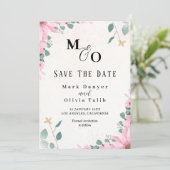 カスタム結婚式のお知らせ – 日付カードの保存 セーブザデート (スタンド正面)