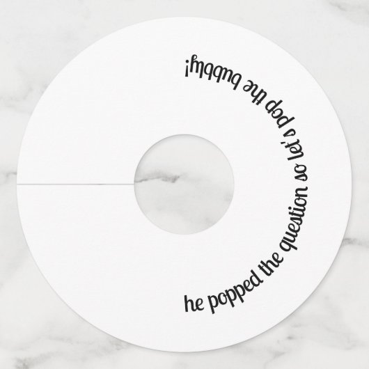 カスタム結婚式の婚約パーティー ワイングラスタグ (正面)