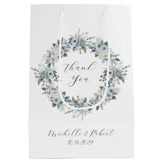 カスタム結婚式の引き立て抱き枕 ミディアムペーパーバッグ (裏面)