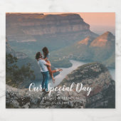 カスタム結婚式の日写真 ビールラベル (シングルラベル)