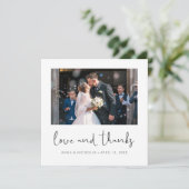 カスタム結婚式サンキューカード（写真あり） サンキューカード (スタンド正面)