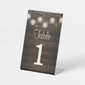 カスタム結婚式テーブル番号 台座サイン (正面)