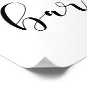 カスタム結婚式バーの記号 ポスター (角)