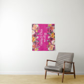 カスタム結婚式フローラフォトブースプロップ タペストリー (インサイチュ)