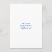 カスタム結婚式マップ エンクロージャーカード (裏面)