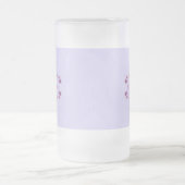 カスタム結婚式名ギフトすりガラスのマグカップ フロストグラスビールジョッキ (中央)