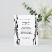 カスタム結婚式招待状の2面プリント 招待状 (スタンド正面)