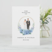 カスタム結婚式招待状カード 招待状 (スタンド正面)
