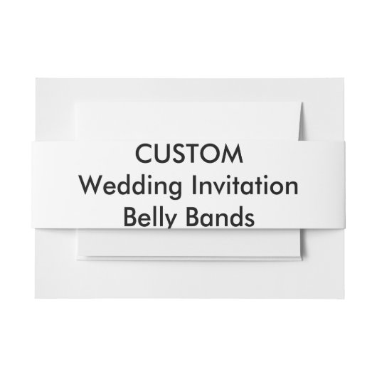 カスタム結婚式招待状用帯の折り返し 招待状ベリーバンド (正面例)