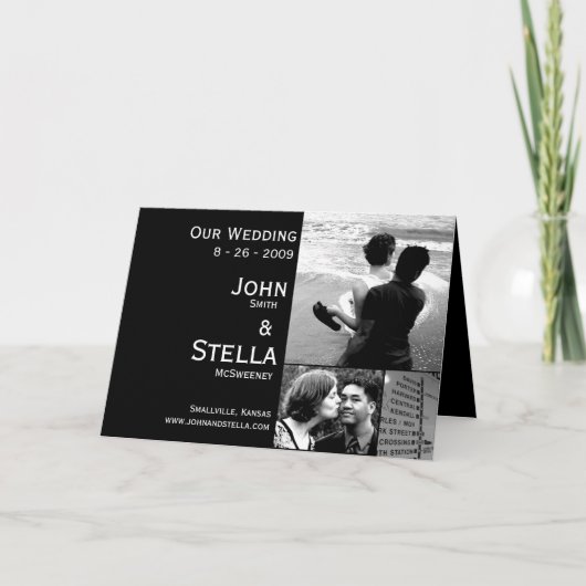 カスタム結婚式招待状 招待状 (正面)