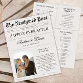 カスタム結婚式 プログラムのタイムライン チラシ