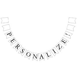 カスタム結婚空白の旗 バンティングフラッグ