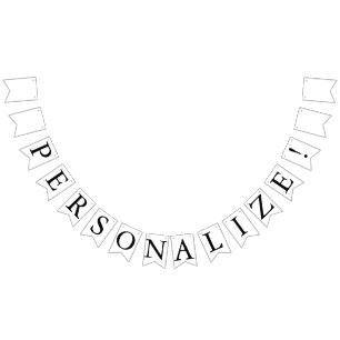 カスタム結婚空白の旗 バンティングフラッグ