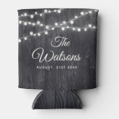 カスタム結婚素朴のエレガント国木の灯 缶クーラー (正面)