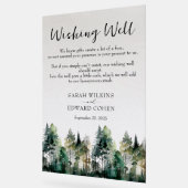 カスタム結婚素朴林の願いの看板 アクリルサイン (傾斜)