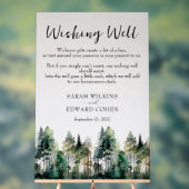 カスタム結婚素朴林の願いの看板 アクリルサイン (ニュートラル)