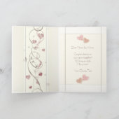 カスタム結婚記念日グリーティングカード カード (内部)