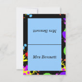 カスタム絵を描、ネオン 招待状 (正面)