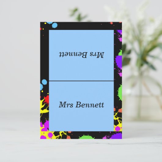 カスタム絵を描、ネオン 招待状 (スタンド正面)