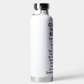 カスタム絶縁鋼および銅ボトル32oz白色 ウォーターボトル (右面)
