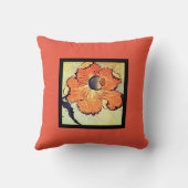 カスタム綿枕ポ日本のピープリント クッション (裏面)