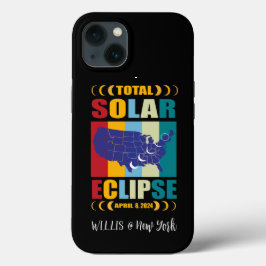 カスタム総太陽のEclipse 2024 iPhoneケース iPhone 13ケース