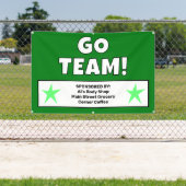 カスタム緑のチームバナー 横断幕 (インサイチュ)