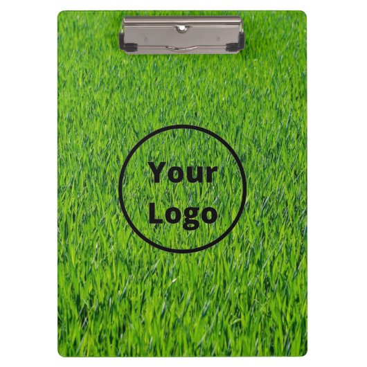 カスタム緑のロゴ クリップボード (正面)