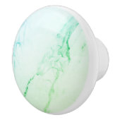 カスタム緑の大理石 セラミックノブ (右)