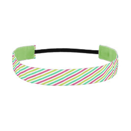 カスタム緑ヘッドバストライプのンド アスレチックヘッドバンド