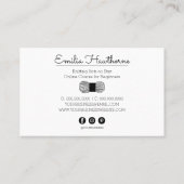 カスタム編み物クロシェスモールビジネスショップ 名刺 (裏面)