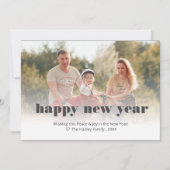 カスタム編集可能な写真の年賀状 カード (正面)