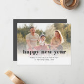 カスタム編集可能な新年表 ノートカード (正面/裏面インサイチュ)