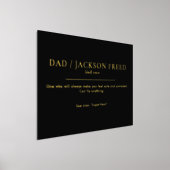 カスタム編集可能ファーザーズ日パパ金ゴールド 箔ポスター (レイダウン)