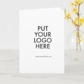 カスタム編集可能、ブランディング カード (黄色い花)