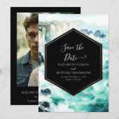 カスタム編集航海の結婚の セーブザデート (正面/裏面)