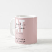 カスタム練習時の運動訓練士 コーヒーマグカップ (正面左)