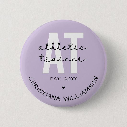 カスタム練習時の運動訓練士 缶バッジ (正面)