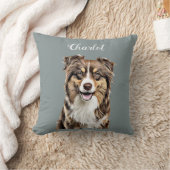 カスタム縁どコリードッグパーソナライズされたスケッチ クッション (ブランケット)