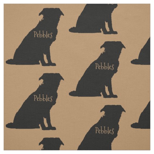 カスタム縁どCollie Dog Breed Fabric ファブリック (見本)