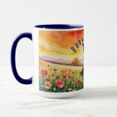 カスタム縁どCollie Mug、Sipsのカスタマイズ マグカップ (左)