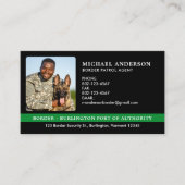 カスタム縁どPatrol Agent Photo Federal軍隊 名刺 (正面)