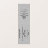 カスタム縦テント折り畳み名刺 名刺 (内部フラット)