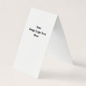 カスタム縦テント折り畳み名刺 名刺 (正面)