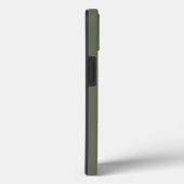 カスタム縦型モスグリーンiPhone 13ケース Case-Mate iPhoneケース (裏面 / 右)