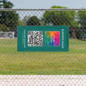 カスタム縦型モダン屋外QRコードビジネス 横断幕 (インサイチュ)